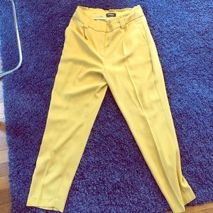 Vibrant yellow women’s Express dress pants